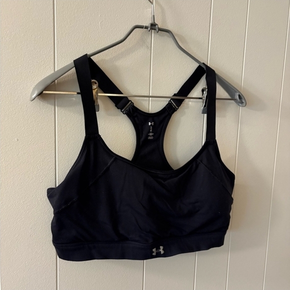 Under Armour Black High-Impact Sports Bra with Racerback - Picture 3 of 9